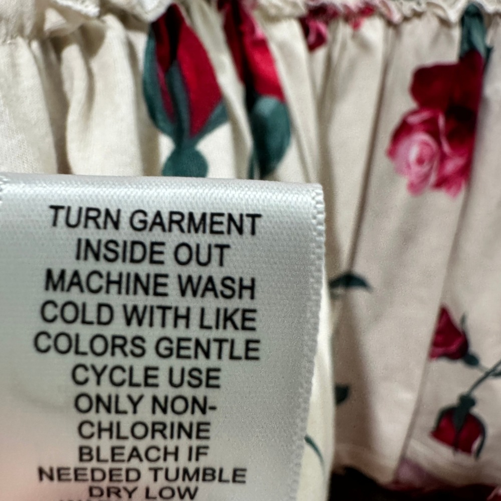 Torrid Heritage Jersey V-Neck Tie Front Babydoll Blouse Top Women 3X Floral - Picture 13 of 13